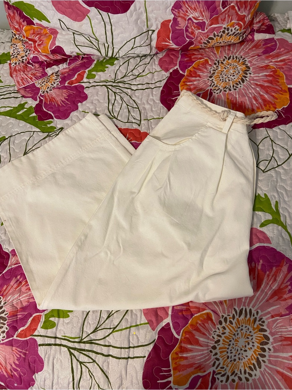NWOT Wide Leg Cream Pants
